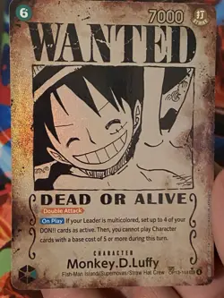 One Piece TCG Wanted Poster Monkey D Luffy OP13-118 SEC - Image 1
