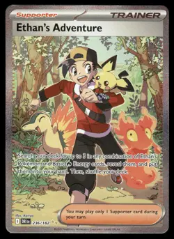 Pokemon Cards Ethan's Adventure 236/182 Destined Rivals NM *2 - Image 1