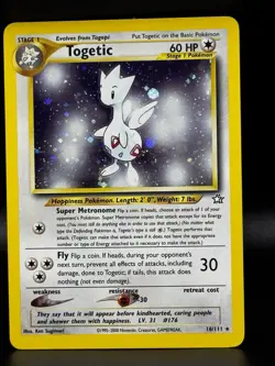 Togetic 16/111 Neo Genesis 2000 Holo Rare WOTC Pokemon Card TCG - Image 3