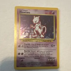 Pokemon TCG Base Set Mewtwo 1999 Nintendo Wizards English 2 Holo Cards Lot - Image 2