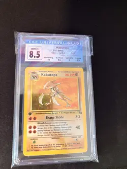 Kabutops 1st Edition Fossil Holo Rare 9/62 Pokemon Card CGC 8,5 With Sub-grades - Image 4