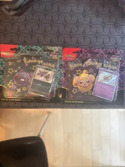 Pokemon Scarlet & Violet Paldean Fates 3 Pack Blister Lot Of 2 - Image 1