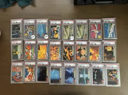 Topps Pokemon Movie Lot 24 Cards PSA 7-9 Blue label - Image 1