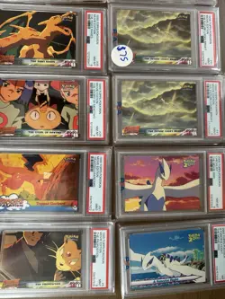Topps Pokemon Movie Lot 24 Cards PSA 7-9 Blue label - Image 4