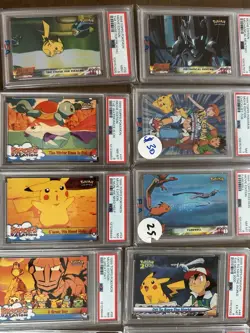 Topps Pokemon Movie Lot 24 Cards PSA 7-9 Blue label - Image 5