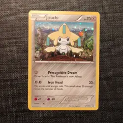 Pokemon TCG Jirachi Promo Holo XY195 Basic 70 HP Iron Head XY Card - Image 1