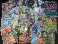 100x Pokemon Cards Bundle ! 10 Holo / Reverse Holo + V or EX Min Guaranteed✅ 15 - Image 2