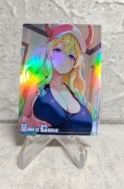 Lucoa Trading Card Waifu Goddess Story Anime Girl holo Karte Manga Full Art - Image 1