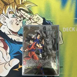 Bandai Dragon Ball Super Foil Energy Marker Son Goku Vegeta E-114 Card - Image 1