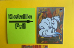 💥 VULPIX & NINETALES Evolution Pokemon ART Cards 1997 “SHINY” Set 2 PC SET 💥 - Image 2