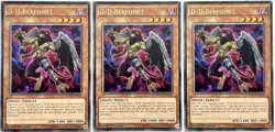 3 x DOCS-EN010 D/D Berfomet - Rare 1st Edition Near Mint YuGiOh Cards - Image 1