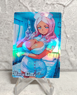 Hibana Trading Card Waifu Goddess Story Anime Girl holo Karte Manga Full Art - Image 1