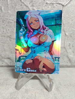 Hibana Trading Card Waifu Goddess Story Anime Girl holo Karte Manga Full Art - Image 1