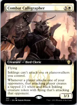 Combat Calligrapher (Extended Art) Commander 2021, 341 NM - Image 1