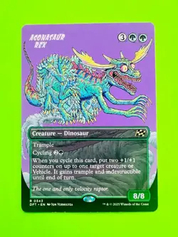 MTG Aetherdrift - Agonasaur Rex - Showcase - Rare - Image 1