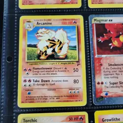 Pokemon Vintage WoTC Mixed Lot of Cards Holos Binder Pages Magmar EX Fire Types - Image 4
