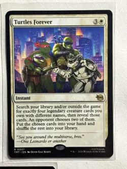 Cool but Rude, The Ooze & Turtles Forever, 2 Stickers & Leonardo Tin - MTG: TMNT - Image 5