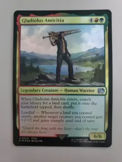 MTG Gladiolus Amicitia Final Fantasy Foil Uncommon - Image 1