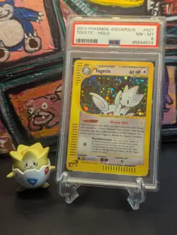 2003 Pokemon 🪽 Aquapolis Togetic Holo Rare WoTC #H27 PSA 8 NM-MT ✨ W/ Swirl 🌀 - Image 1