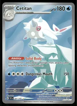 Pokemon Cards Cetitan 201/191 Surging Sparks Illustration Rare NM - Image 1