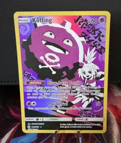 Pokemon TCG Koffing Cosmic Eclipse Card 243/236 Full Art Secret Rare - Image 1