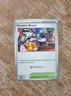 Pokemon World Championship 2025 STAFF Paradise Resort SVP 224 Anaheim Promo - Image 1