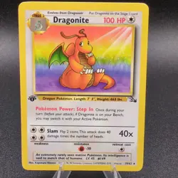Pokemon TCG Dragonite Fossil 19 1st Edition Rare - 1 Owner 😳 No Gameplay - Image 1