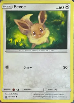 Eevee - 104/156 - Ultra Prism Pokemon 2018 - Image 1