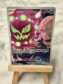 Pokemon TCG Cynthia's Spiritomb 244/217 Illustration Rare Ascended Heroes NM - Image 1
