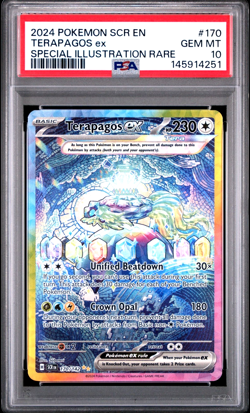 PSA 10 Pokemon Stellar Crown Terapagos ex Special Illustration Rare SIR - Image 1