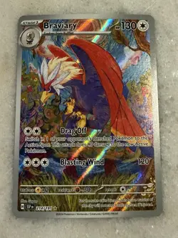Pokemon TCG Braviary Surging Sparks 214/191 Illustration Rare - NM - Image 1