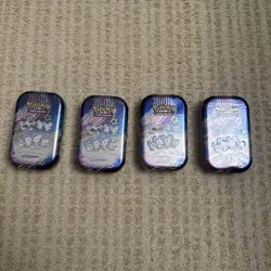 Pokemon Mini Tin: Paldean Fates (Maushold) - Factory Sealed - Lot of 4 - Image 1