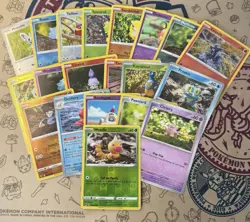 20 Unique Yuka Morii Clay Figure Artwork Pokemon TCG Reverse Holo Lot - Image 1