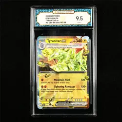 TQG 9.5 MINT+ 2023 Pokemon ENG Tyranitar ex 066/197 RR - Image 1