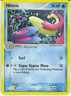 Pokemon TCG - Milotic - 8/106 - Holo - Rare - Ex Emerald [Moderately Played] - Image 1