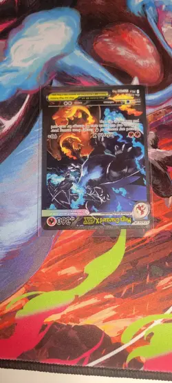 Mega Charizard X EX 125/094 Phantasmal Flames Full Art Holo 360 HP Rare Pokemon - Image 4