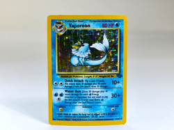 POKEMON VAPOREON 12/64 1999 Wizards Holo Rare TCG Jungle Unlimited PLAYED M13 - Image 1