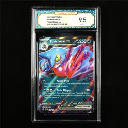TQG 9.5 MINT+ 2023 Pokemon ENG Toxicroak ex 131/198 RR - Image 1