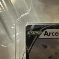 Pokemon Sword & Shield Arceus V SWSH204 Black Star Promo NM + Figure - Image 3