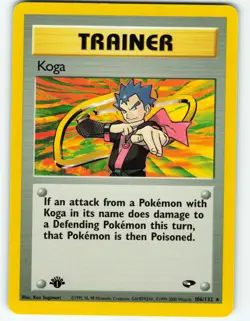 Koga - 1st Edition - 106/132 Gym Challenge - Pokemon TCG - 2000 - Image 1