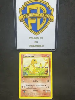 POKEMON SET BASE 1° EDIZIONE CHARMANDER COMUNE 46/102 NM- - Image 1