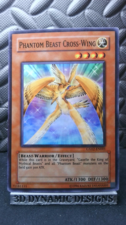 | Yugioh Phantom Beast Cross-Wing GX02-EN001 Super Rare Gx Tag Force NM/LP 🔥 | - Image 1