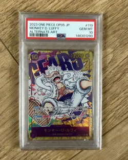 2023 ONE PIECE JPN OP05-AWAKENING OF THE NEW ERA #119 MONKEY D. LUFFY PSA 10 - Image 1