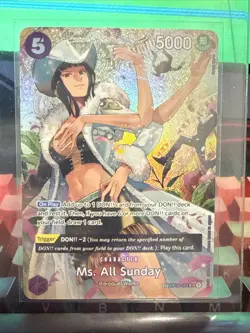 Ms. All Sunday SP OP04-064 Wings of the Captain One Piece TCG English Edition - Image 1