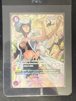 Ms. All Sunday SP OP04-064 Wings of the Captain One Piece TCG English Edition - Image 3