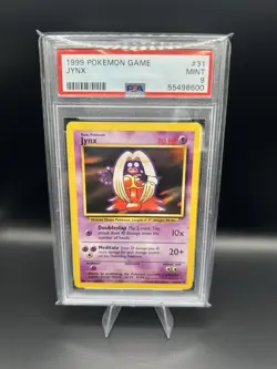 Pokemon Jynx Basic-Vintage Non-Holo Card 31/102 Base Set 1999 PSA 9 - Image 1