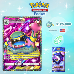 Pokemon TCG Pocket - Alolan Muk ex Full Art Card (English) - Image 1