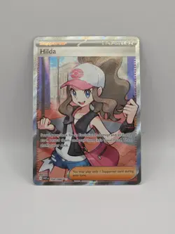 Pokemon TCG Hilda Full Art Trainer White Flare English Card 164/086 NM - Image 1