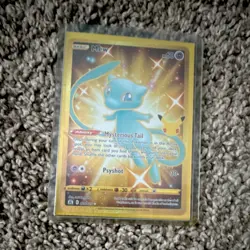 Pokemon Mew Celebrations 025/025 Secret Rare Holo Mysterious Tail Card - Image 1