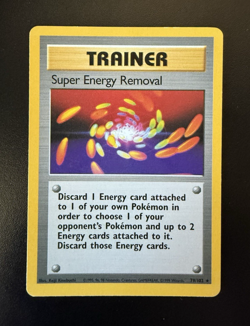 Pokemon TCG Base Set Trainer Super Energy Removal Card 79/102 Rare - Image 1
